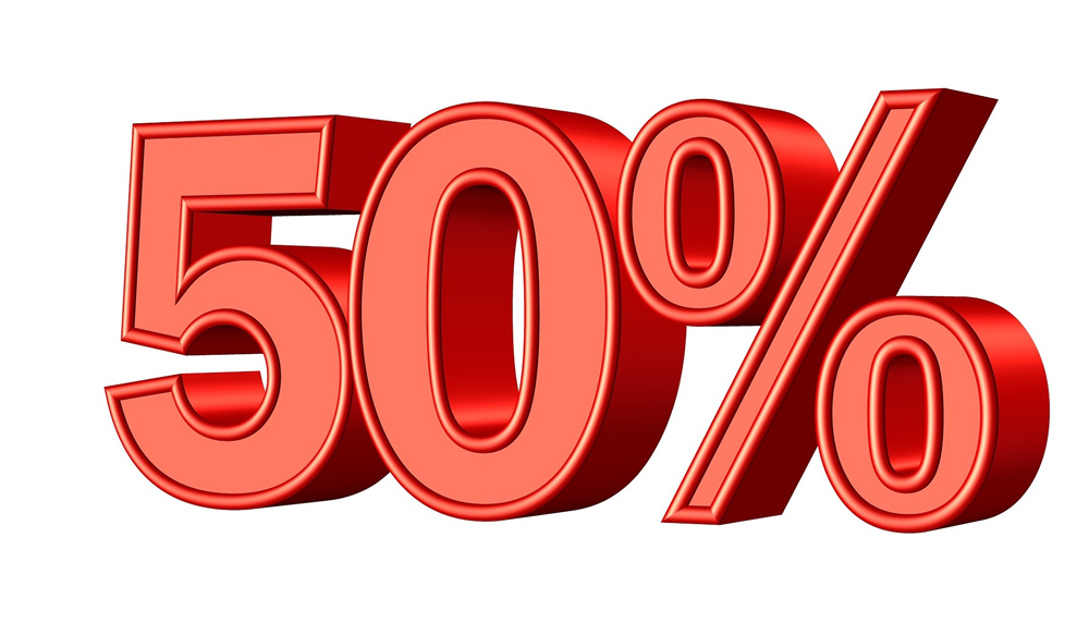 Credit 50%